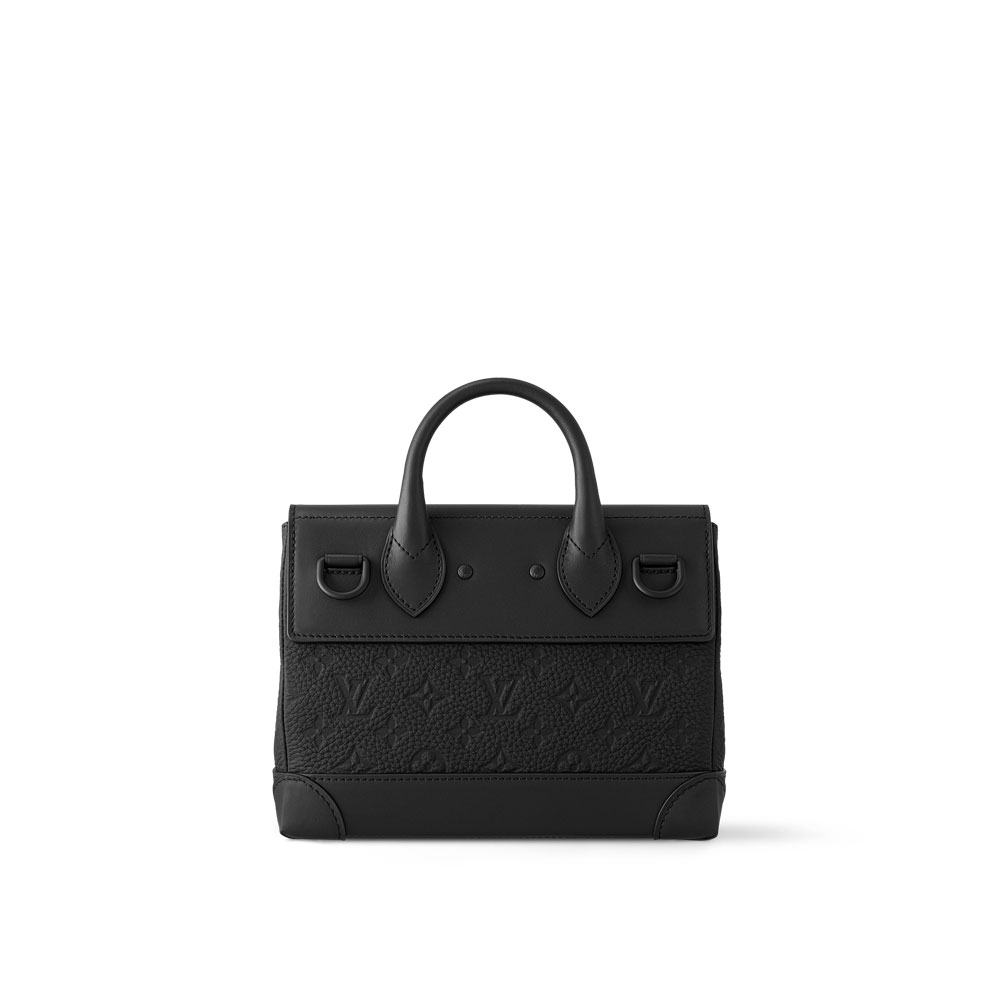 Louis Vuitton Steamer PM Bag in Taurillon Monogram Black M24436: Image 3