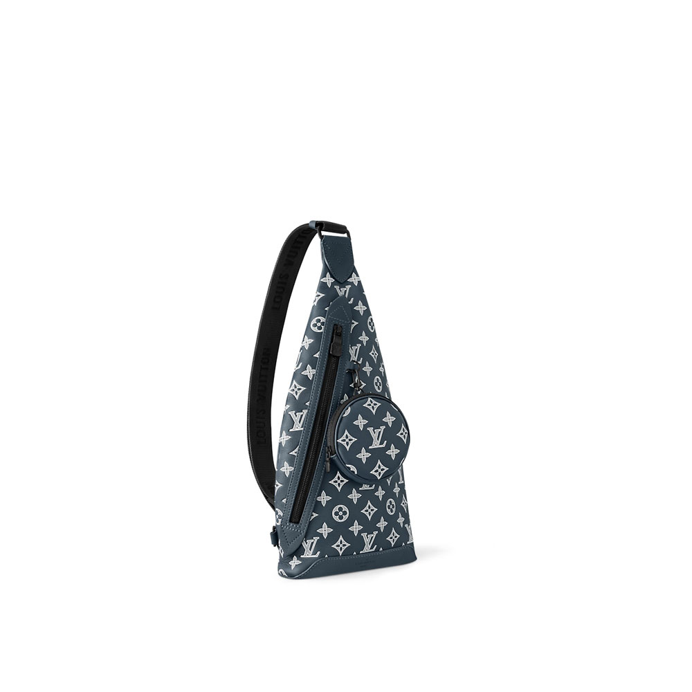 Louis Vuitton Duo Slingbag Monogram Shadow Blue M24751: Image 2