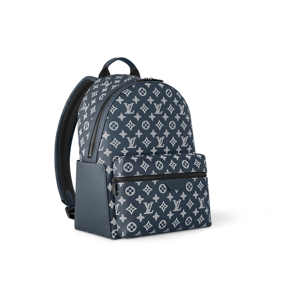 Louis Vuitton Discovery Backpack Monogram Shadow Blue M24760: Image 2