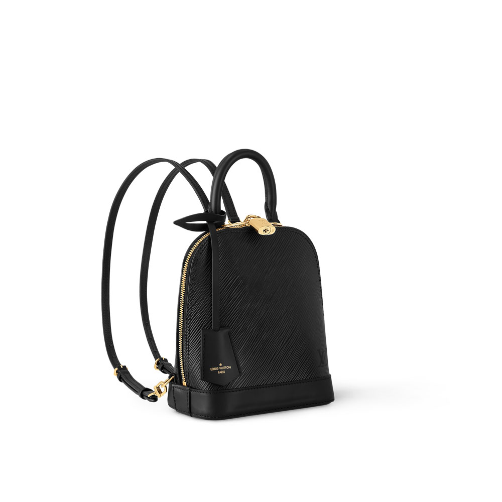 Louis Vuitton Alma Epi Backpack Black M25103: Image 2