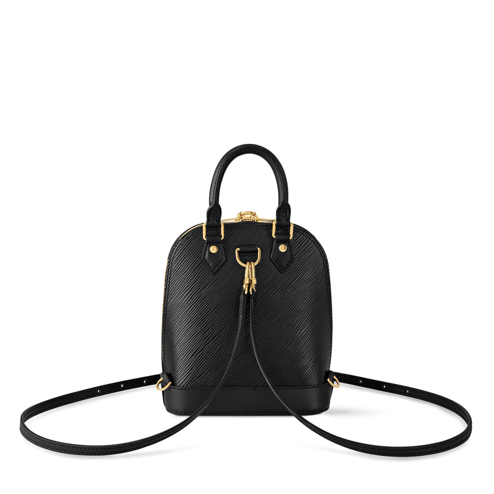 Louis Vuitton Alma Epi Backpack Black M25103: Image 3