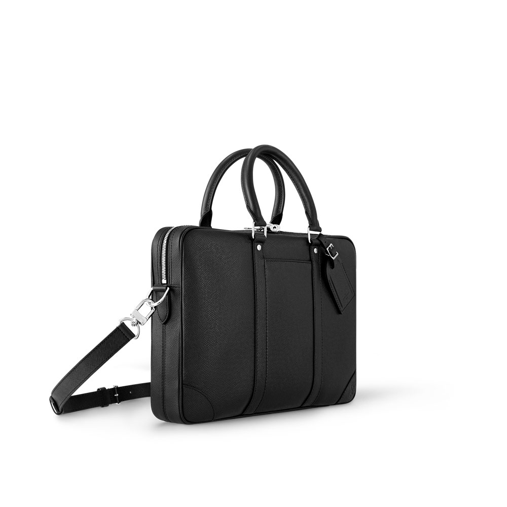 Louis Vuitton Porte-Documents Voyage PM Attache Case in Taiga M30925: Image 2