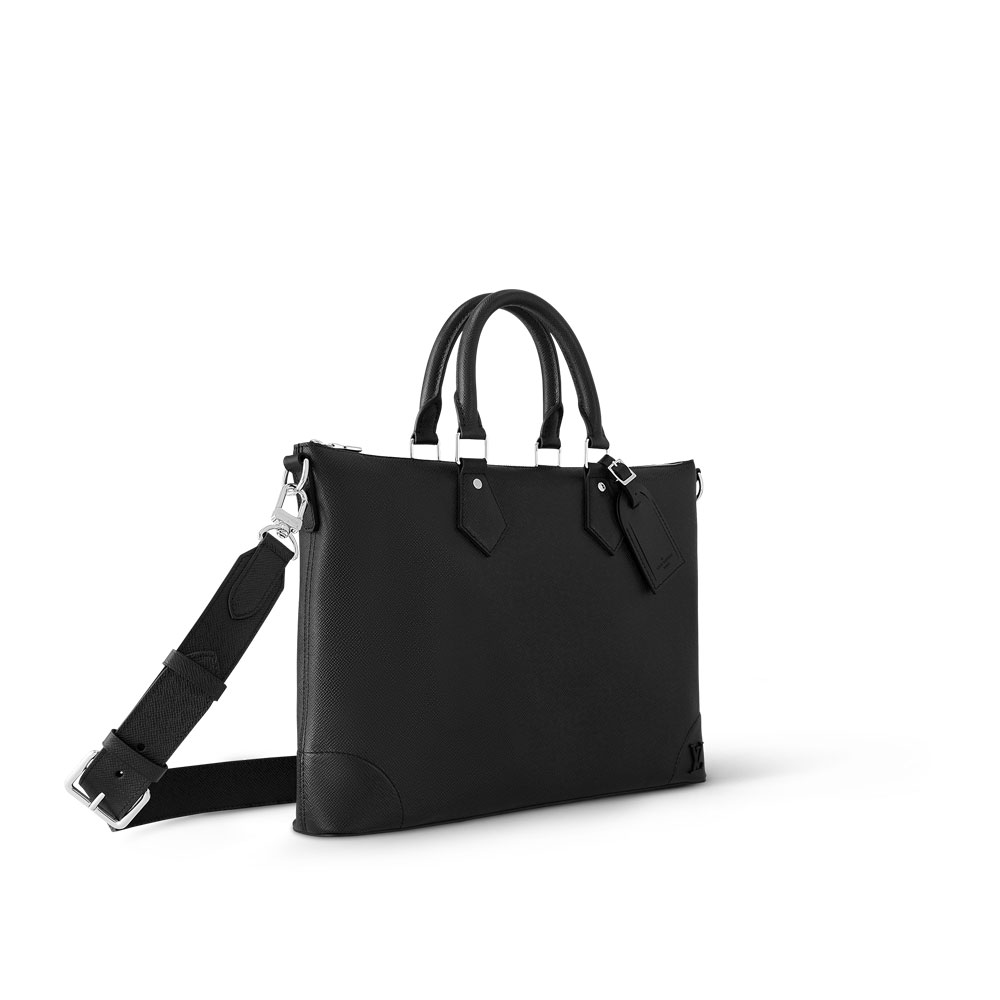 Louis Vuitton Slim NV Briefcase in Taiga Leather Black M30978: Image 2