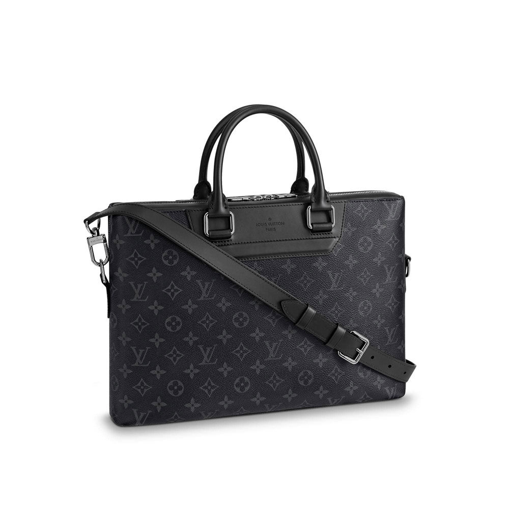 Louis Vuitton Odyssey Briefcase Monogram Eclipse Canvas M44222: Image 1