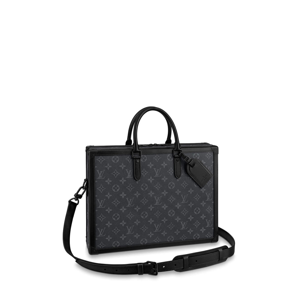 Louis Vuitton Soft Trunk Briefcase Monogram Eclipse Canvas M44952: Image 1