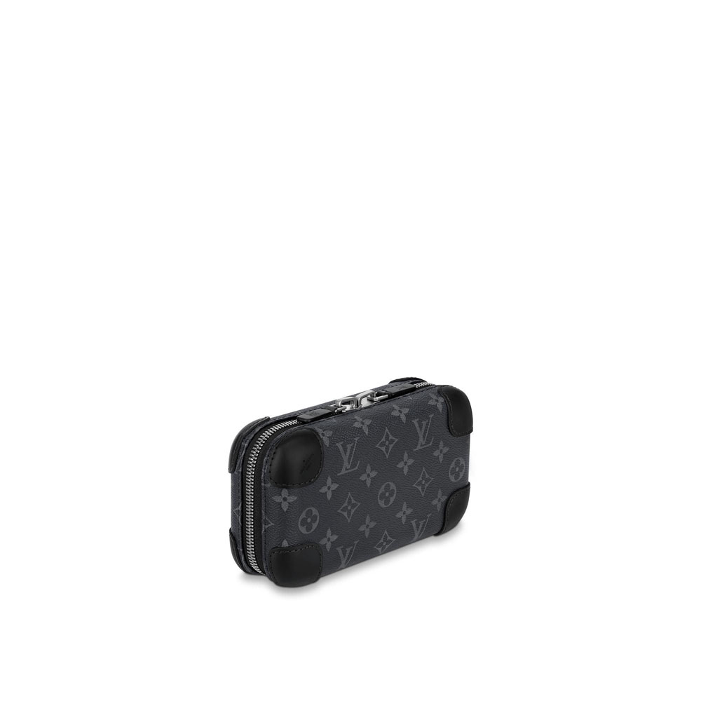 Louis Vuitton Horizon Clutch Monogram Eclipse Canvas in Grey M45579: Image 2