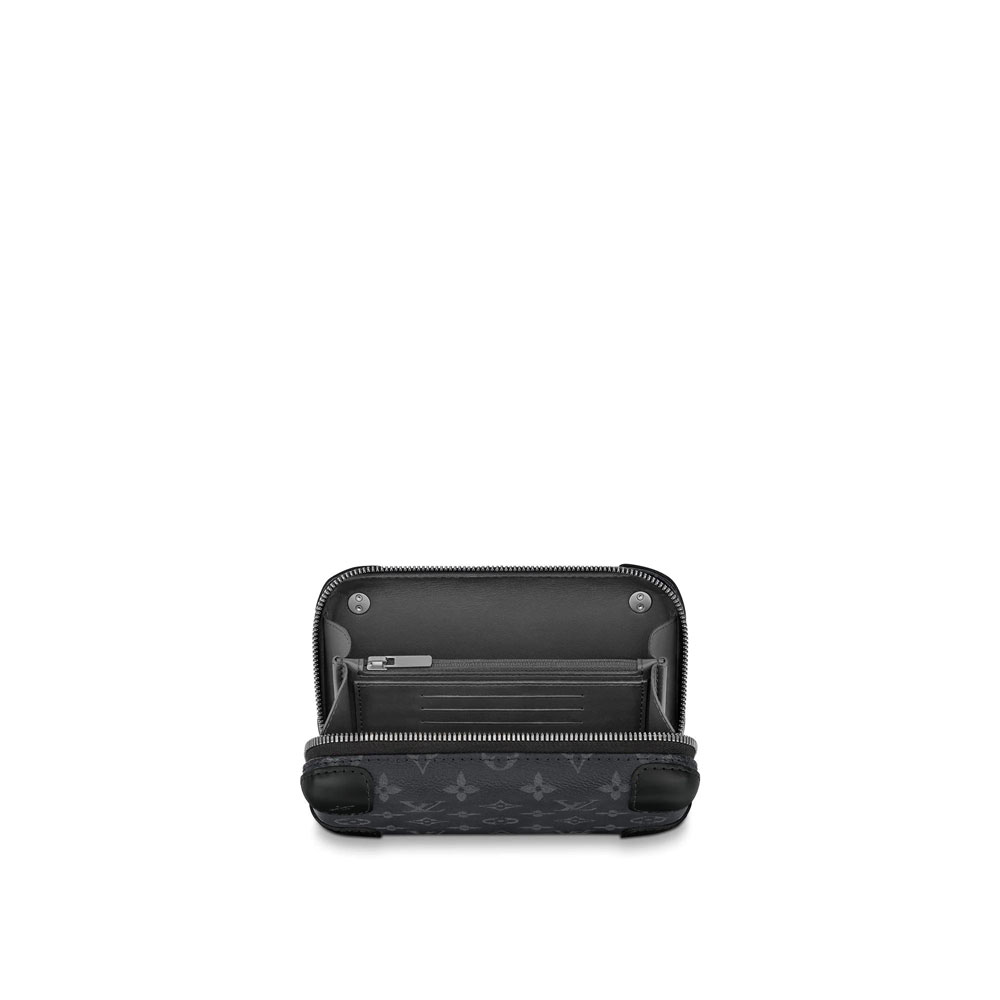 Louis Vuitton Horizon Clutch Monogram Eclipse Canvas in Grey M45579: Image 3