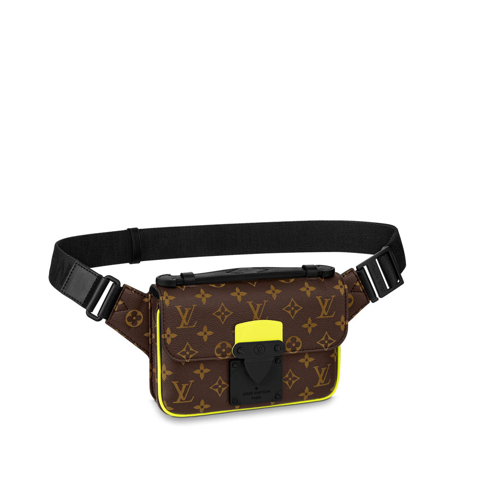 Louis Vuitton S Lock Sling Bag Monogram Macassar Canvas in Yellow M45864: Image 1