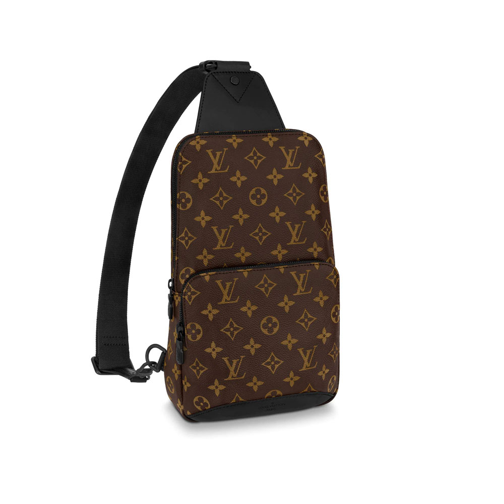 Louis Vuitton Avenue Sling Bag Monogram Macassar Canvas in Brown M45897: Image 1