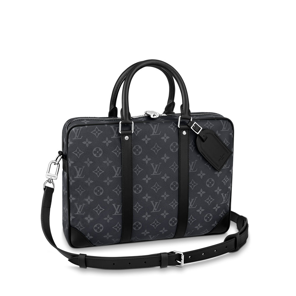 Louis Vuitton Porte-Documents Voyage PM Monogram Eclipse Canvas M46457: Image 1