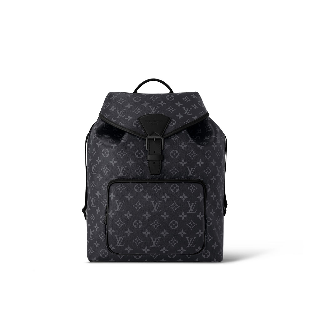 Louis Vuitton Montsouris Backpack Monogram Eclipse M46683: Image 1