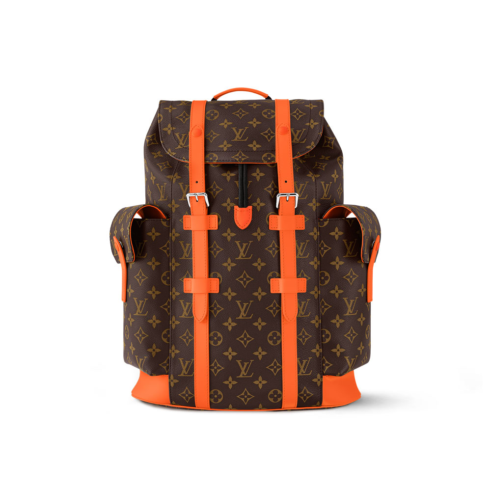 Louis Vuitton Christopher MM Backpack in Monogram Macassar Canvas M46814: Image 1