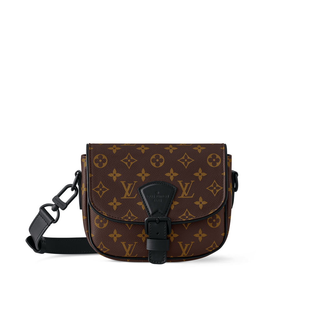 LV Montsouris Messenger PM Bag Monogram Macassar Canvas M47060: Image 1