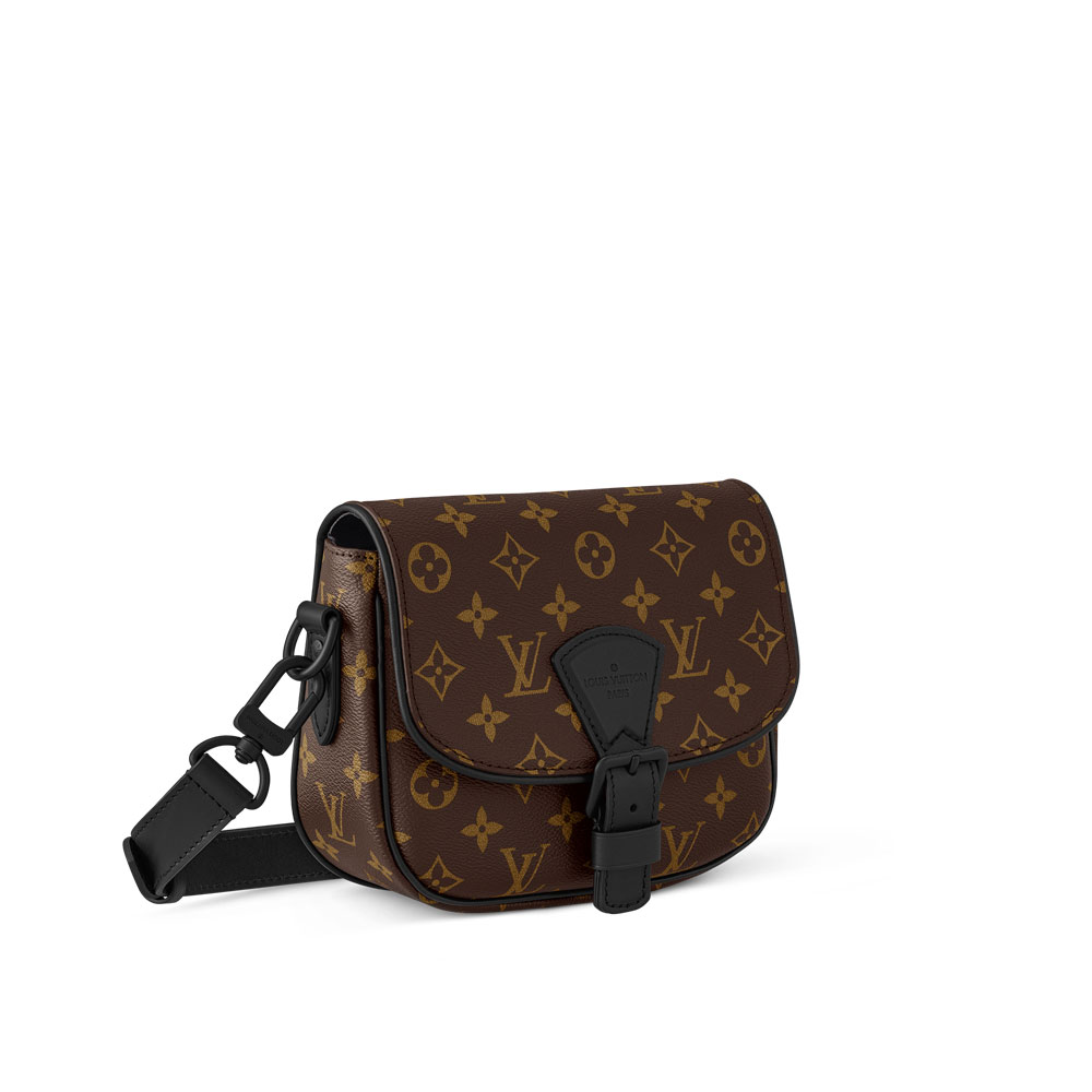 LV Montsouris Messenger PM Bag Monogram Macassar Canvas M47060: Image 2