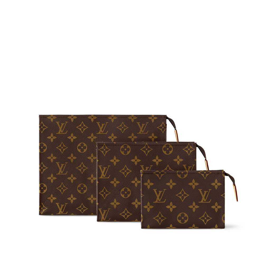 Louis Vuitton Trio Toilet Pouch Monogram Canvas M47195: Image 1