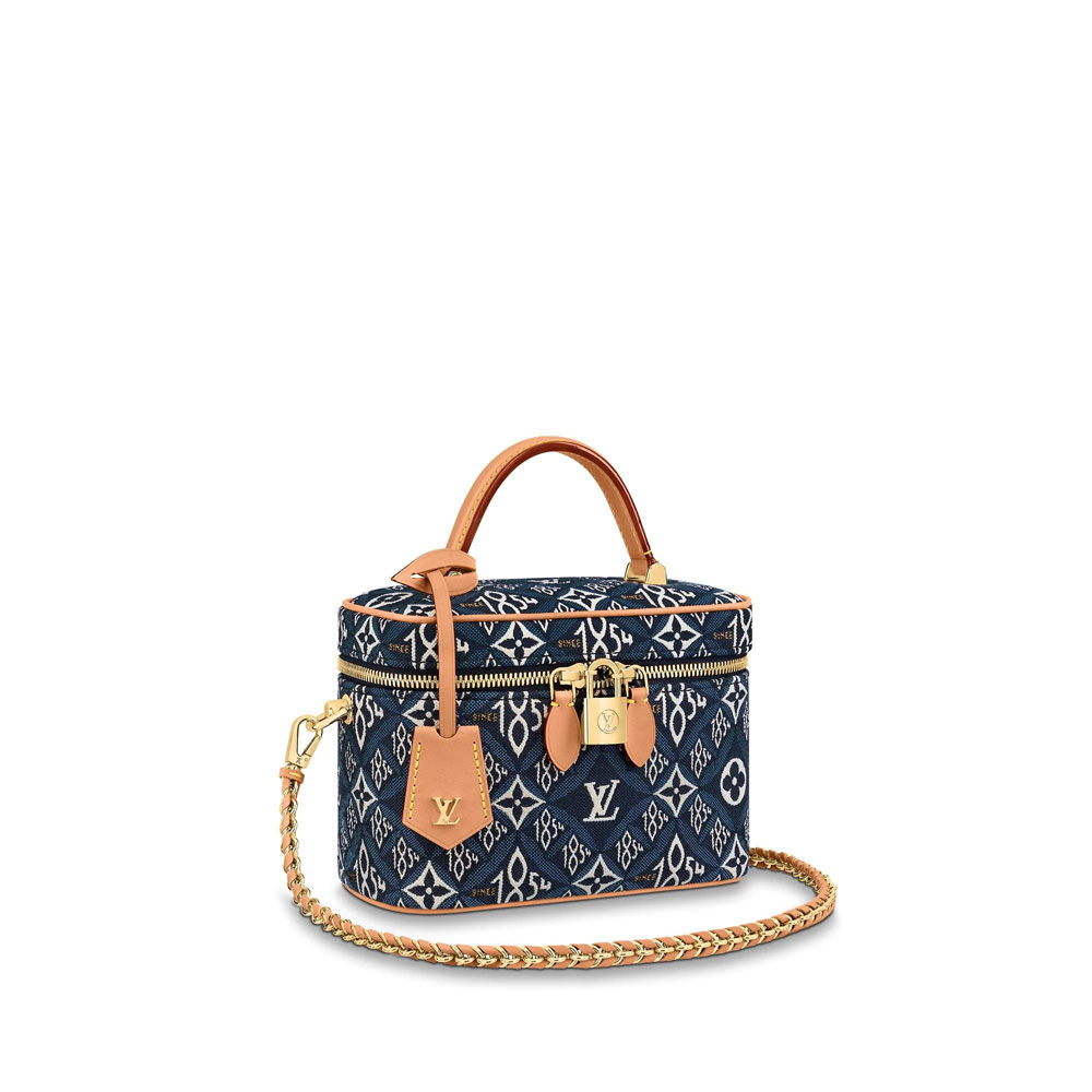 Louis Vuitton Vanity PM Monogram Jacquard Since 1854 in Blue M57403: Image 1