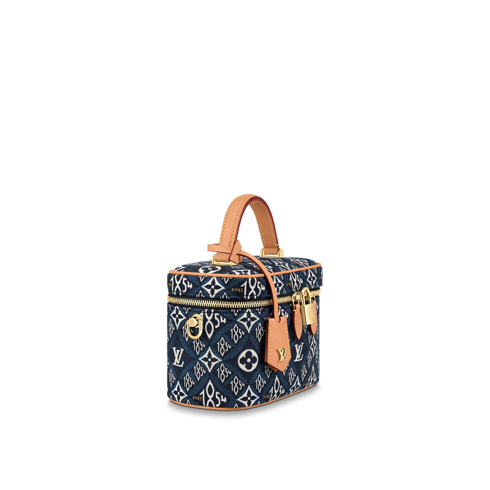 Louis Vuitton Vanity PM Monogram Jacquard Since 1854 in Blue M57403: Image 2