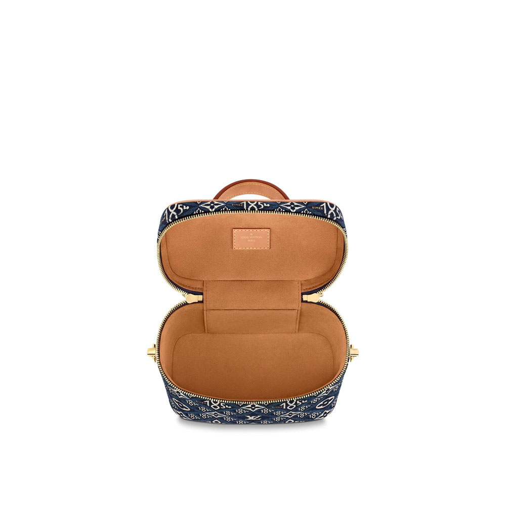 Louis Vuitton Vanity PM Monogram Jacquard Since 1854 in Blue M57403: Image 3