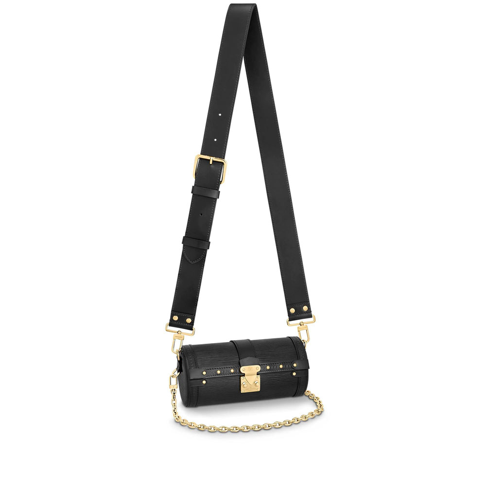 Louis Vuitton Papillon Trunk Epi Leather in Black M58655: Image 1