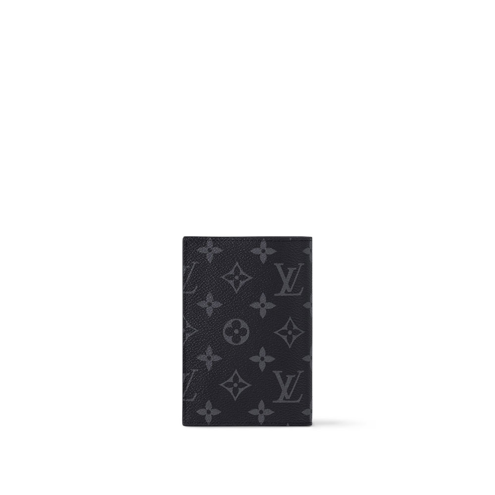 Louis Vuitton Passport Cover Monogram Eclipse Wallet M64501: Image 3