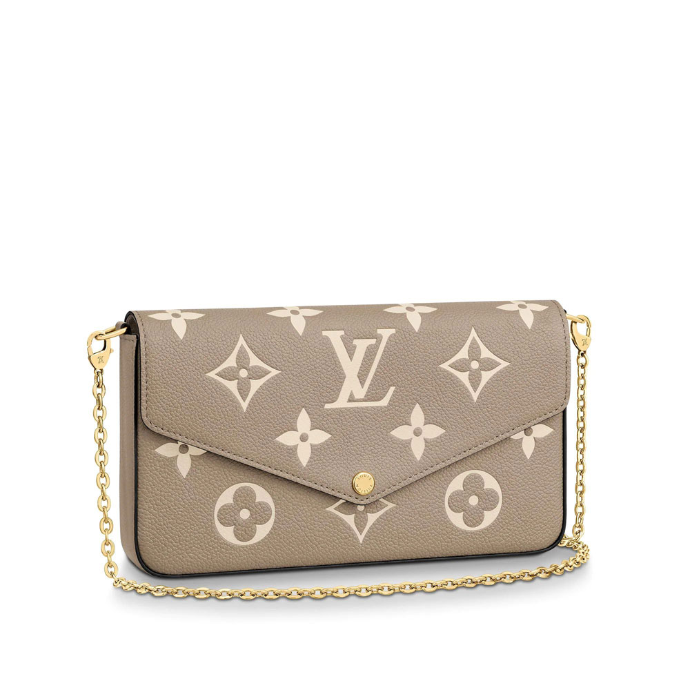 Louis Vuitton Felicie Pochette Bicolor Monogram Empreinte M69977: Image 1