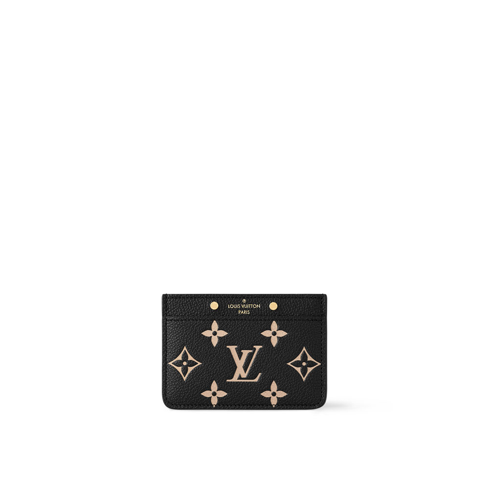 Louis Vuitton Card Holder Bicolour Monogram Empreinte Leather M81022: Image 1