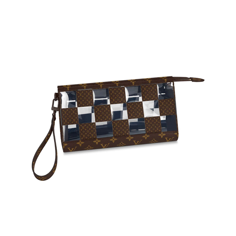 Louis Vuitton Standing Pouch Monogram Chess M81588: Image 1