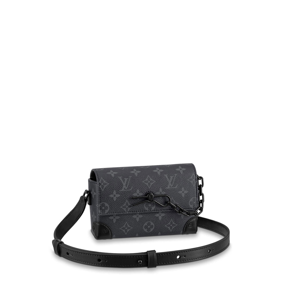 LV Steamer Wearable Wallet Monogram Eclipse Canvas M81783: Image 1