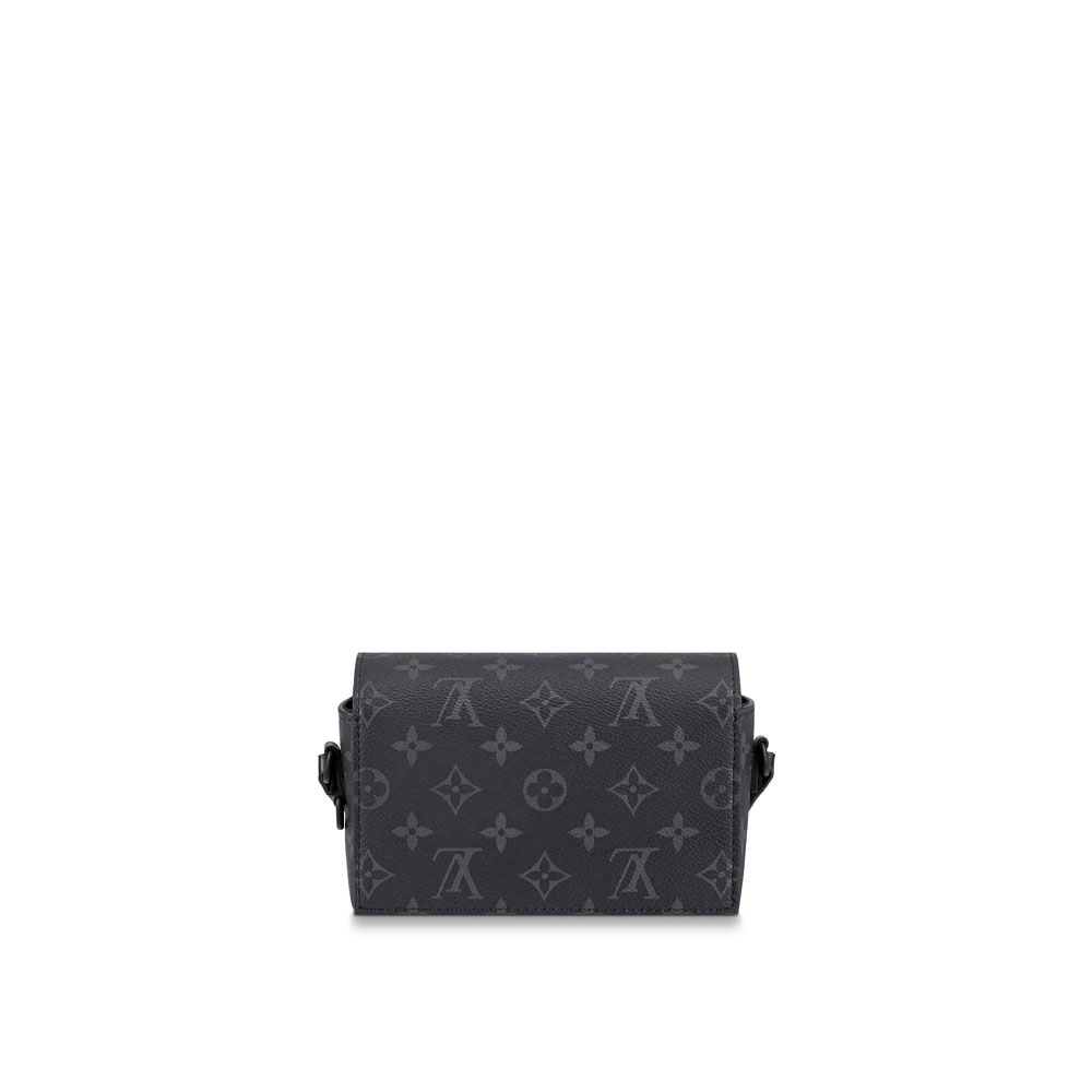 LV Steamer Wearable Wallet Monogram Eclipse Canvas M81783: Image 3