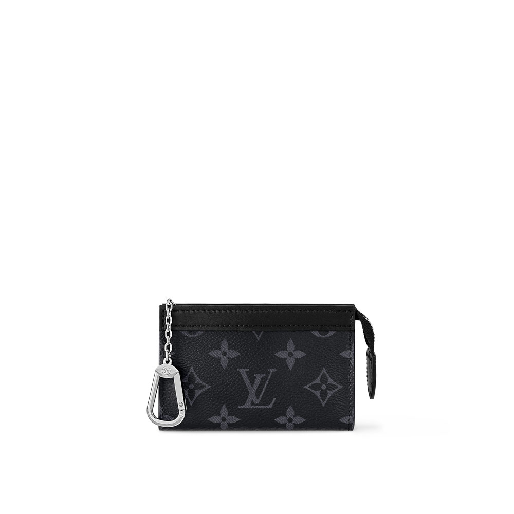 Louis Vuitton Key Pouch Voyage Monogram Eclipse Canvas M82776: Image 1