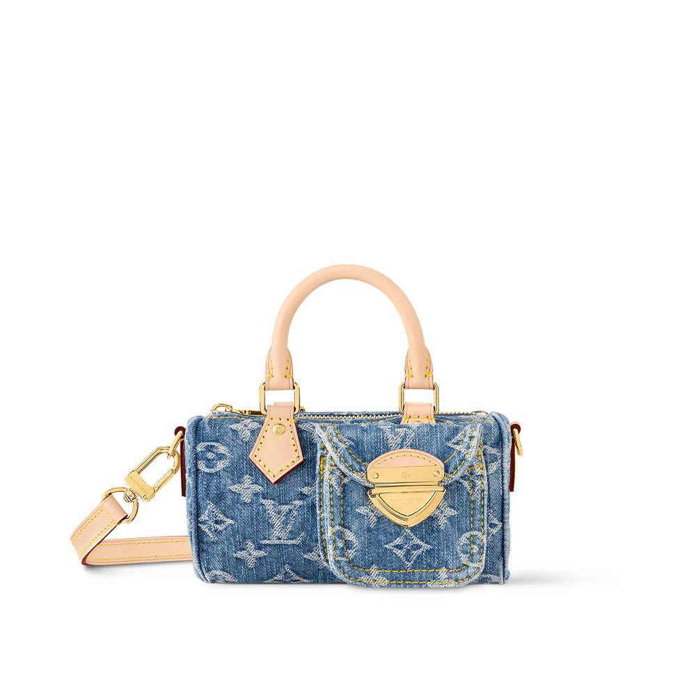 Louis Vuitton Nano Speedy Monogram Denim M82950: Image 1