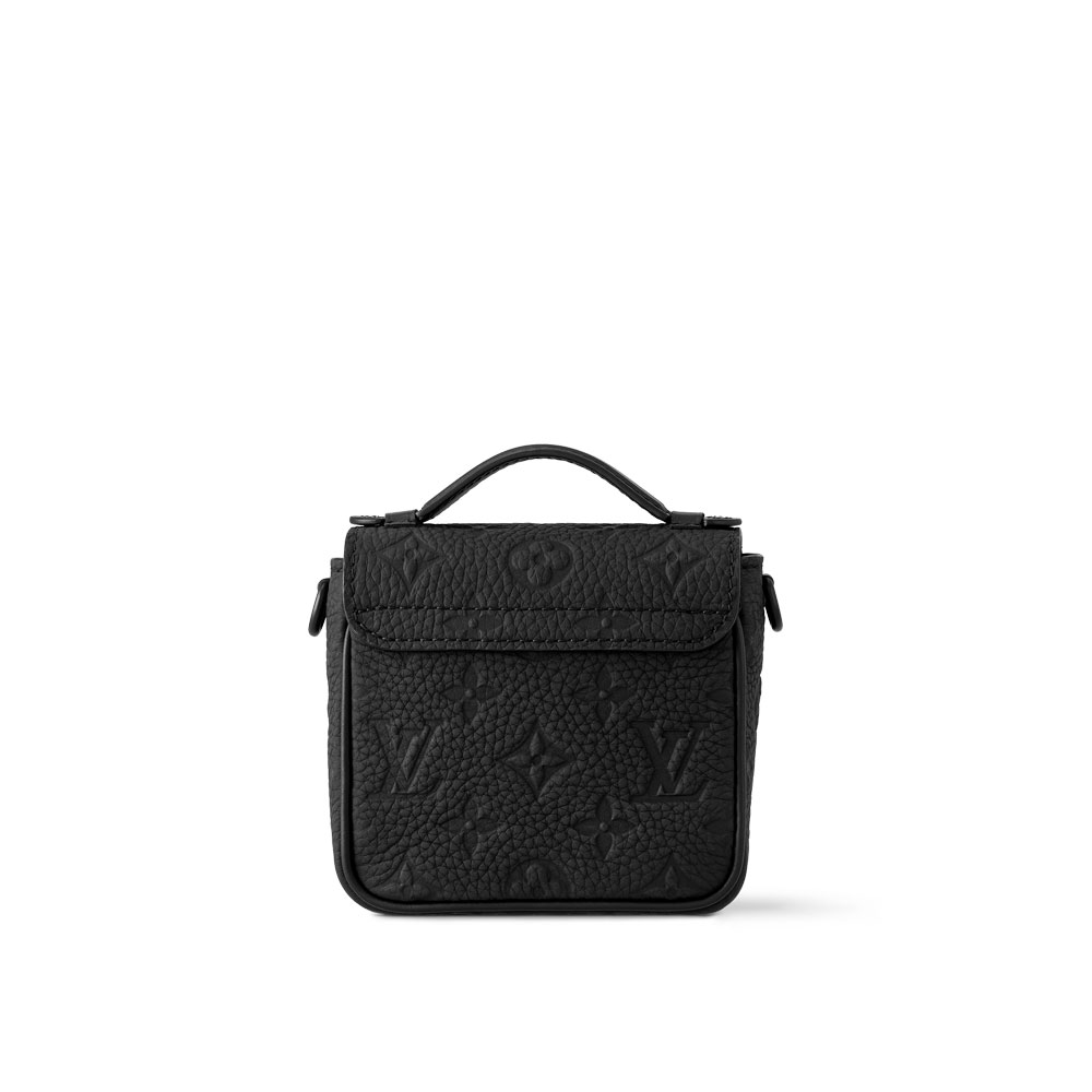 Louis Vuitton Pico S-Lock Bag Taurillon Monogram Black M83148: Image 3