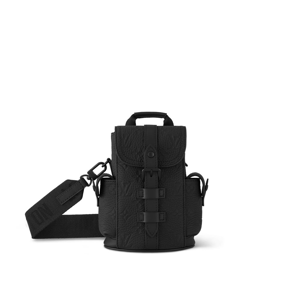 LV Nano Christopher Backpack in Taurillon Monogram Black M83164: Image 1