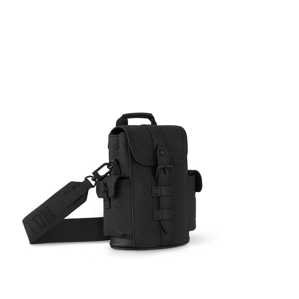 LV Nano Christopher Backpack in Taurillon Monogram Black M83164: Image 2