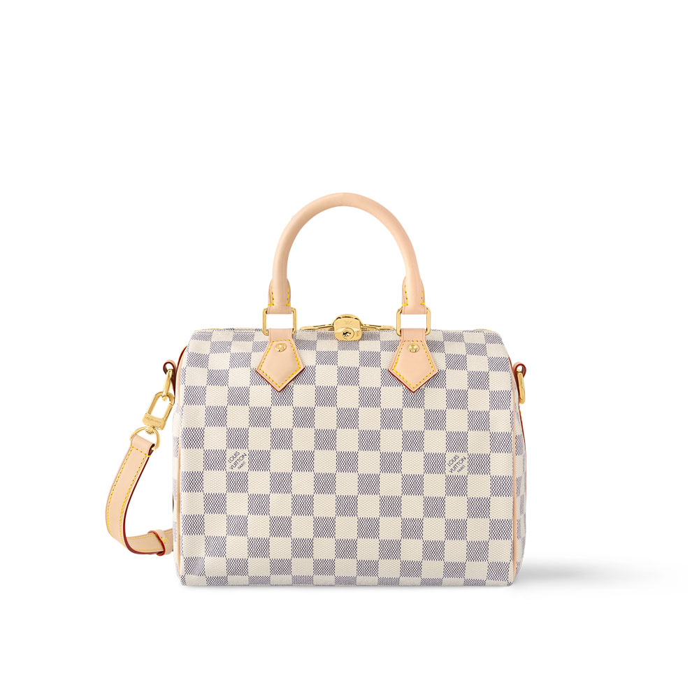 Louis Vuitton Speedy Bandouliere 25 Damier Azur Canvas N40608: Image 1