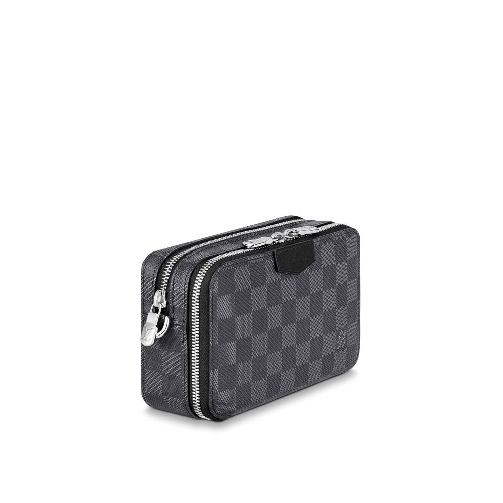 Louis Vuitton Alpha Wearable Wallet Damier Graphite in Grey N60418: Image 2