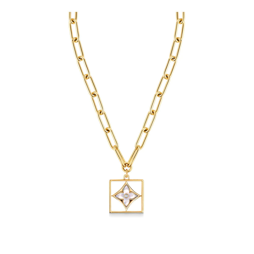 Louis Vuitton B Blossom Necklace Yellow Gold Q94466: Image 1