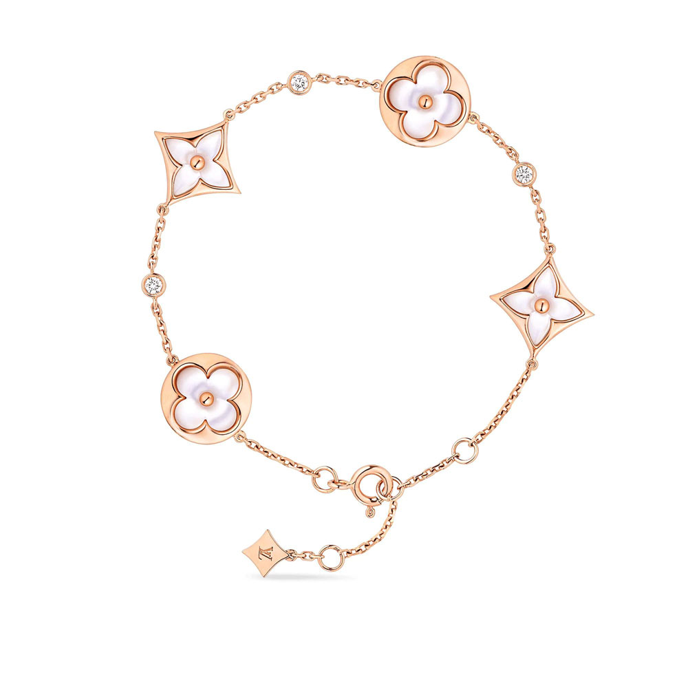 Louis Vuitton Color Blossom BB Multi Motifs Bracelet Pink Gold Q95596: Image 1