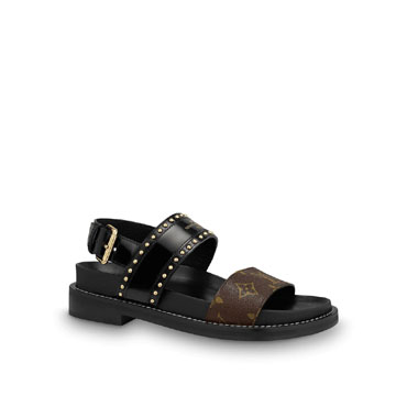 Louis Vuitton Crossroads Comfort Sandal in Black 1A65ZR