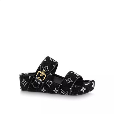 Louis Vuitton Jumbo Flatform Mule in Black 1A94UQ