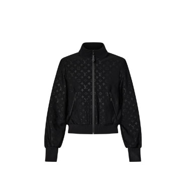 Louis Vuitton Embossed Monogram Zip-Up Jacket 1A9EQ0