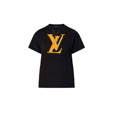 Louis Vuitton Graphic LV Print T-Shirt 1AFDV8