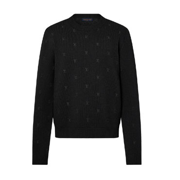 Louis Vuitton Embroidered Signature Merino Crewneck 1AFIXF