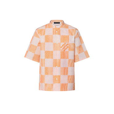 Louis Vuitton Short-Sleeved Officer Collar Shirt 1AFJCG