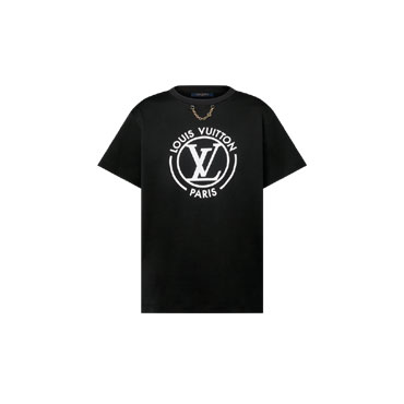 Louis Vuitton Flocked LV T-Shirt 1AFTUC