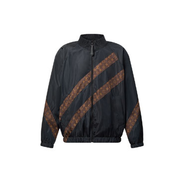 Louis Vuitton Monogram Stripe Zip-Up Jacket 1AGGK3