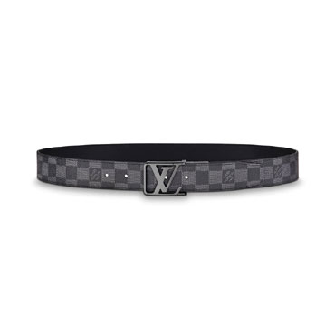 LV City 35mm Reversible Belt Damier Graphite Canvas M0028Q