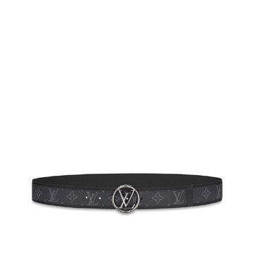 Louis Vuitton Circle 40mm Belt Monogram Eclipse Canvas M0116T