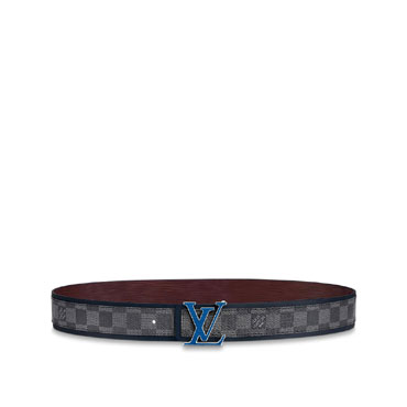 LV Initiales 40MM Reversible Belt Damier Graphite Canvas M0197T