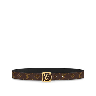 Louis Vuitton Louise 30MM Reversible Belt Monogram in Brown M0347W